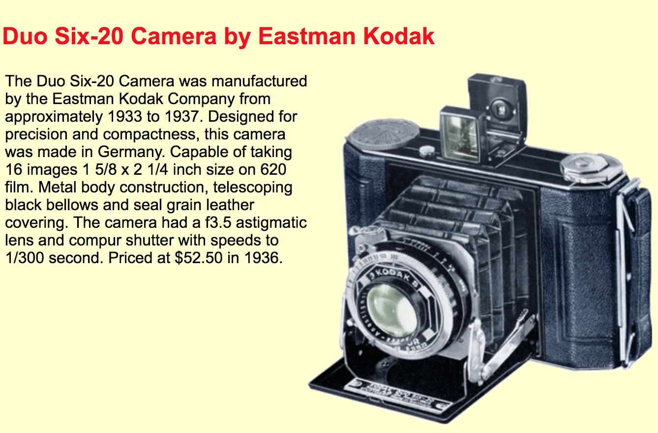 Kodak Duo Six Twenty